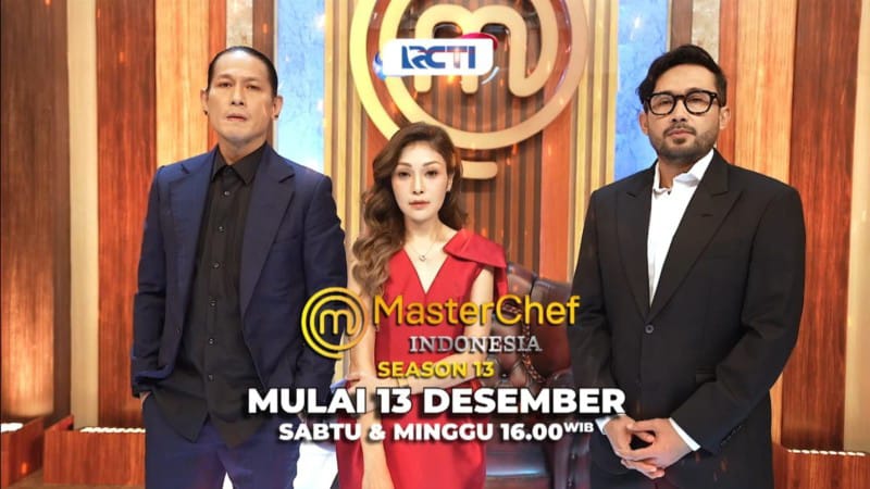 Formasi Baru! Chef Juna Ditemani Dua Juri Profesional di MasterChef Indonesia Season 13