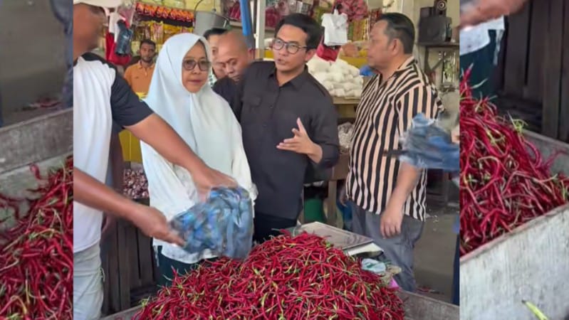 Harga Sembako Melambung Tinggi, Ketua DPRK Banda Aceh Sidak Pasar