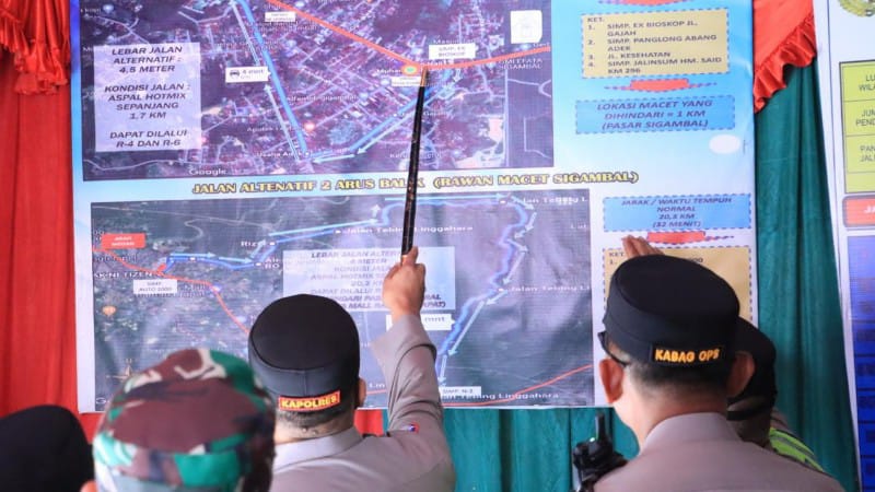 Kapolres Labuhanbatu Cek Kesiapsiagaan Pos Pengamanan Nataru