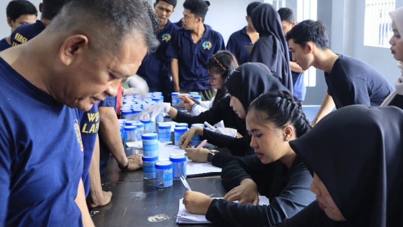 Lapas Batam Tes Urine 100 WBP, Perkuat Program Rehabilitasi Narkoba 2025