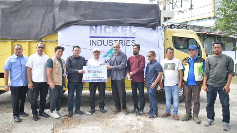PT Hengjaya Mineralindo Serahkan Bantuan Pangan dan Mesin Pembersih untuk Korban Bencana Aceh