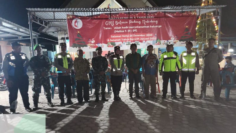 Patroli Natal, Polsek Na IX-X Jaga Keamanan Ibadah di Gereja