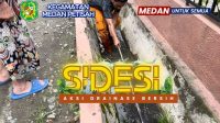 Pengawas Medan Petisah Gerakkan Aksi “SIDESI” Bersihkan Drainase