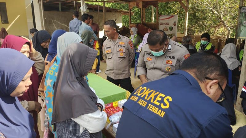 Polres Aceh Tengah dan PPDS USK Gelar Layanan Kesehatan Gratis Pascabencana