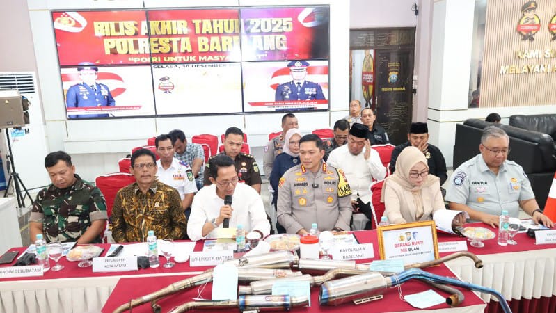 Rilis Akhir Tahun Polresta Barelang: Tindak Pidana Penganiayaan Dominasi Sepanjang 2025