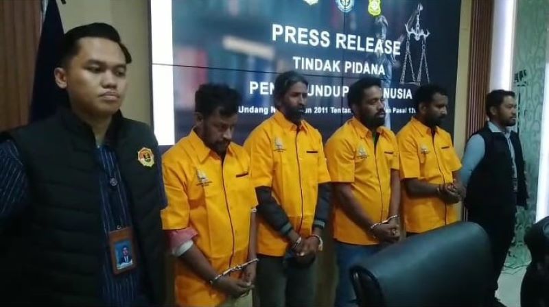 Petugas Imigrasi Medan Bongkar Sindikat Penyelundupan Manusia, 4 Warga Sri Lanka Diamankan