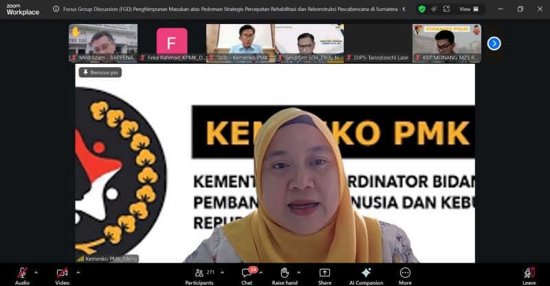Kemenko PMK Percepat Rehabilitasi dan Rekonstruksi Pascabencana di Sumatra