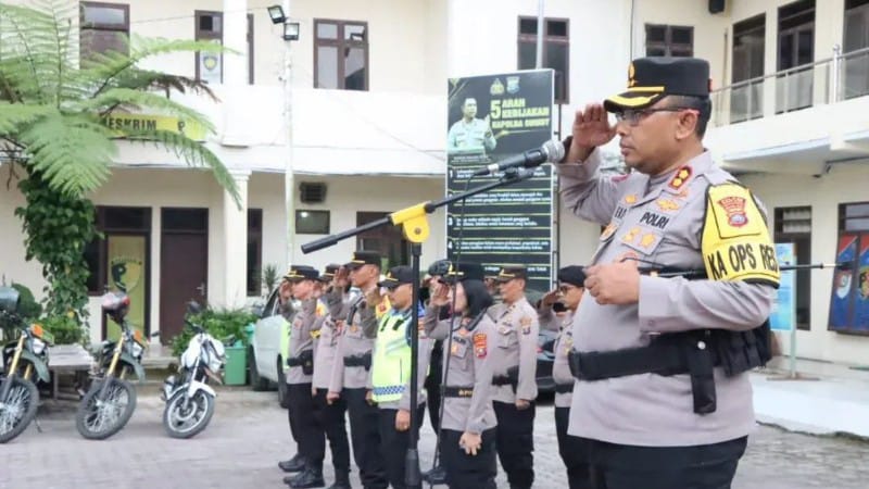 Kapolres Karo Pimpin Pengamanan Malam Tahun Baru 2026