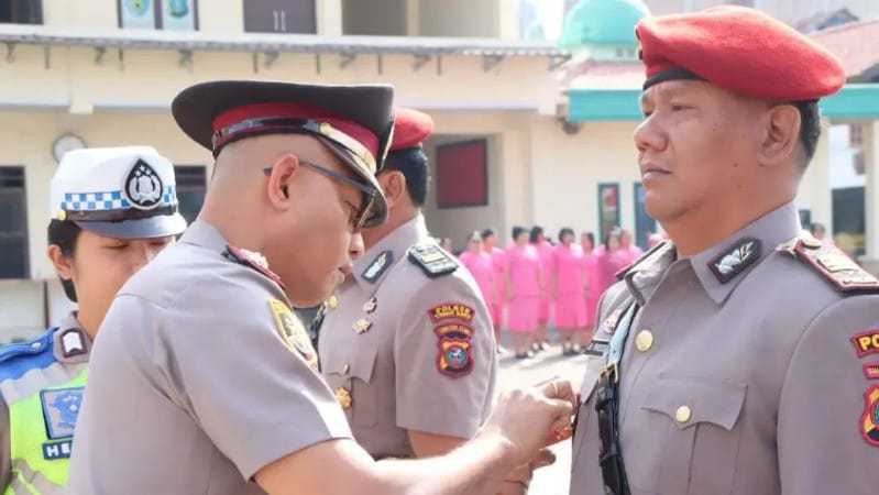 Kapolres Karo Pimpin Sertijab Tiga Pejabat Utama, Tekankan Optimalisasi Kinerja Porsonel