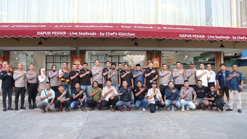 Kapolresta Barelang Ajak Komunitas Driver Online Ngopi Bareng dan Jaga Kamtibmas