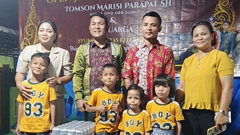 Open House Tahun Baru 2026, Ketua DPD HBB Sumut Rayakan Kelulusan Putra Jadi Bintara Polri