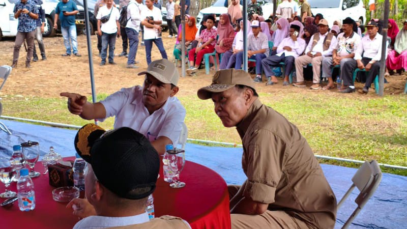 Wagub Aceh Dampingi Menko Polkam Tinjau Pembangunan Huntap di Aceh Utara