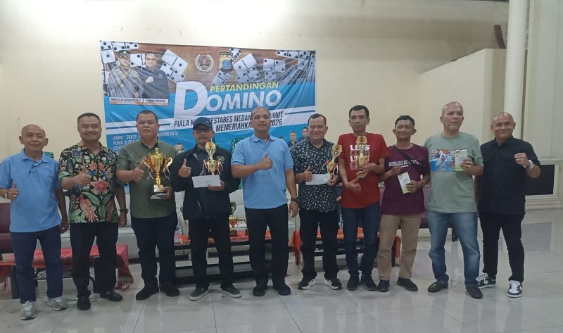 Turnamen Domino PWI Sumut Piala Kapolrestabes Medan Sukses Digelar, Ajang Silaturahmi Insan Pers
