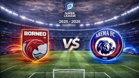 Borneo FC Hajar Arema FC 3-1 di Stadion Segiri