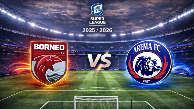 Borneo FC Hajar Arema FC 3-1 di Stadion Segiri