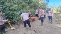 Polres Aceh Tengah dan Brimob Percepat Pemulihan Pascabanjir Bandang