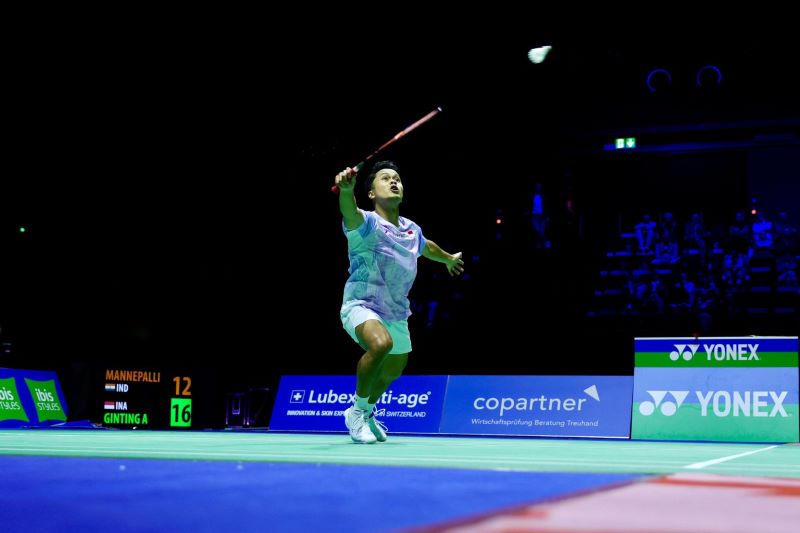 Anthony Ginting Tembus Semifinal Swiss Open 2026 Usai Kalahkan Tharun Mannepalli