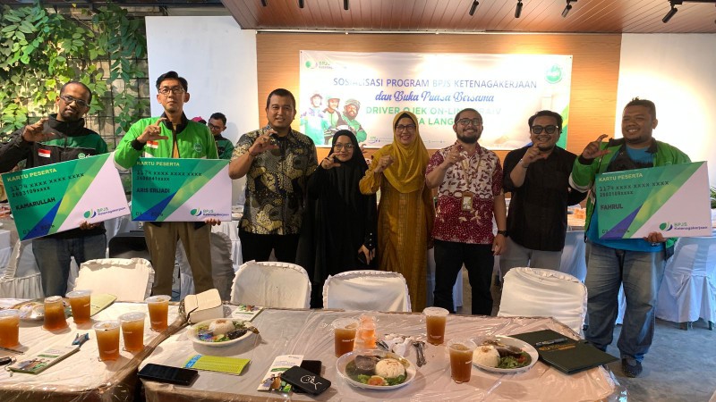 BPJS Ketenagakerjaan Langsa lindungi seluruh Ojol Draiv yang ada di Kota Langsa