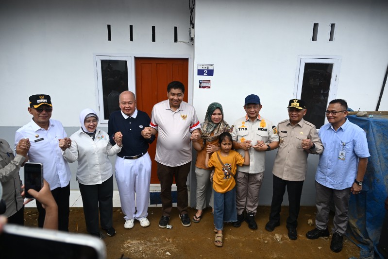 Bersama Mendagri dan Menteri PKP, Wagub Sumut Tinjau Huntap Tapsel
