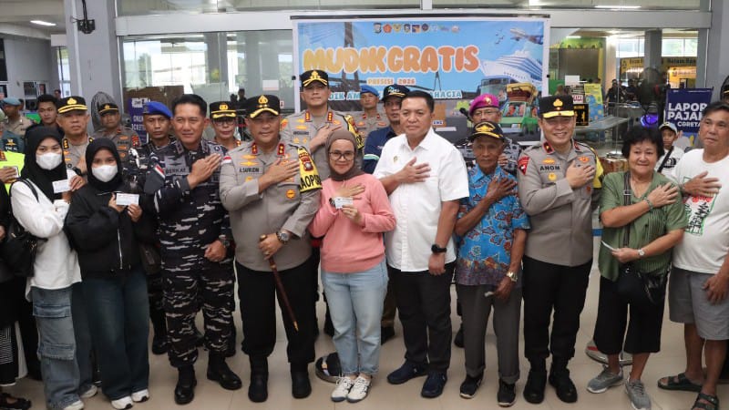 Polda Kepri Bagikan 186 Tiket Mudik Gratis ke Tanjung Pinang