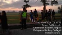 Polsek Bandar Khalipah Gelar Patroli Asmara Subuh Cegah Balap Liar
