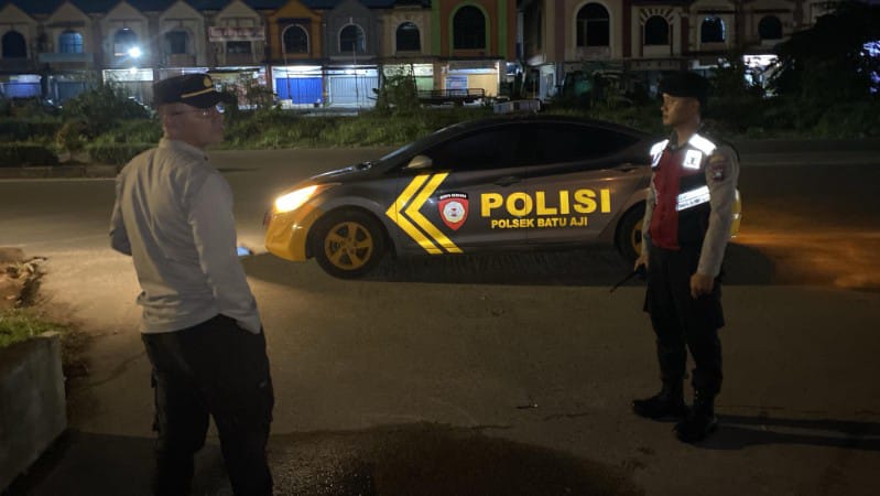 Polsek Batu Aji Gelar Patroli Cipta Kondisi, Sasar Titik Rawan Kejahatan