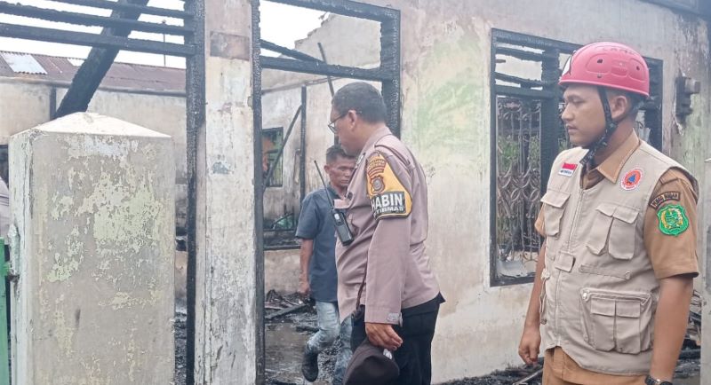 Tiga Rumah Semi Permanen Terbakar di Medan Area