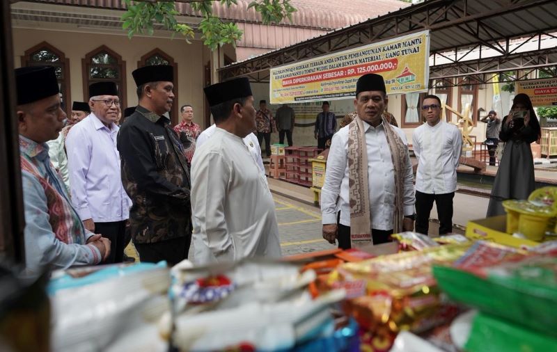 Wamenag Tinjau Masjid Ramah Pemudik di Sumut