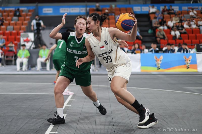 Timnas Basket 3x3 Putri Indonesia Lolos 16 Besar Asian Beach Games 2026