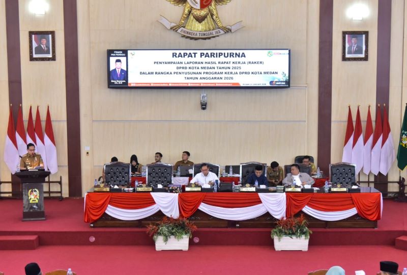 DPRD Kota Medan Sampaikan Hasil Raker 2025, Fokus Optimalkan Program Kerja 2026