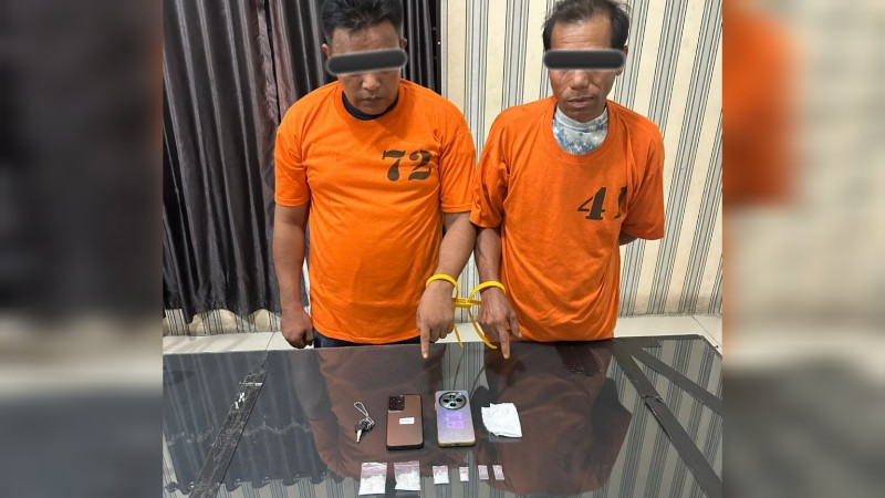 Diduga Pengedar Sabu, Dua Pria Di Tangkap Polisi di Munte