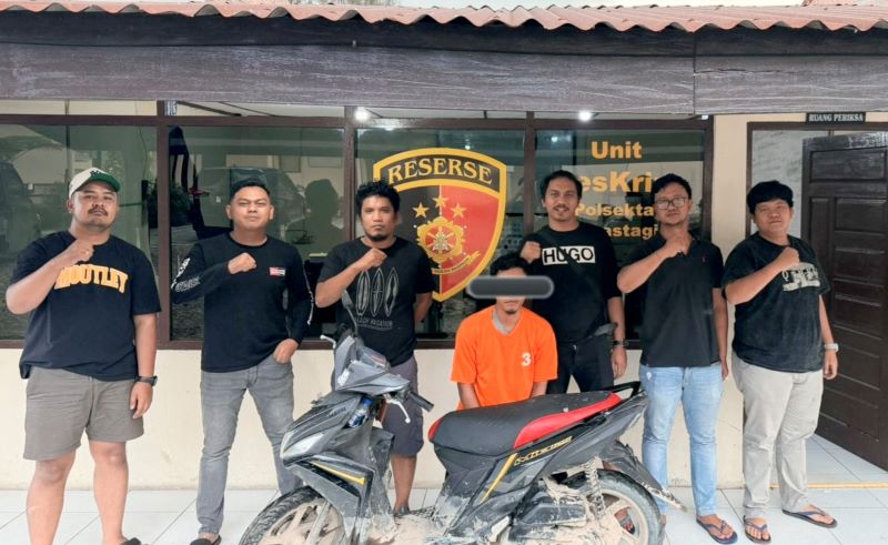 Polsek Berastagi Ungkap Kasus Curanmor, Pelaku RON Ditangkap dan Motor Korban Berhasil Diamankan