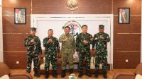 Prajurit Dankodaeral IV Terima Courtesy Call Dansatdik I Tanjung Uban, Bahas Penguatan Pendidikan dan SDM Prajurit TNI AL