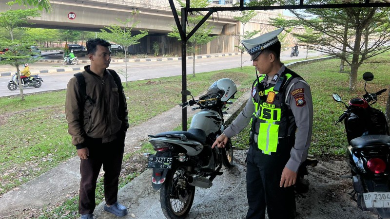 Satlantas Polresta Barelang Gelar Patroli Hunting dan Penindakan Knalpot Brong di Sejumlah Titik Kota Batam
