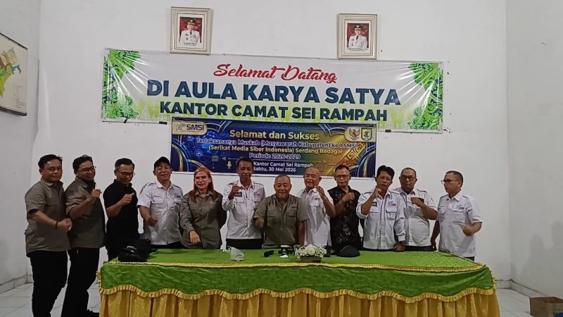 Bupati Buka Muskab I SMSI Sergai, Zuhari Kembali Terpilih Jadi Ketua