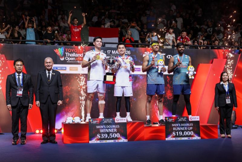 Leo/Daniel Juara di Bangkok! Ganda Putra Indonesia Taklukkan Unggulan India di Final Dramatis