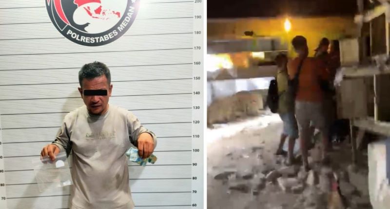 Pengedar Sabu Mengamuk Saat Ditangkap di Medan, Akhirnya Tumbang Dilumpuhkan Polisi