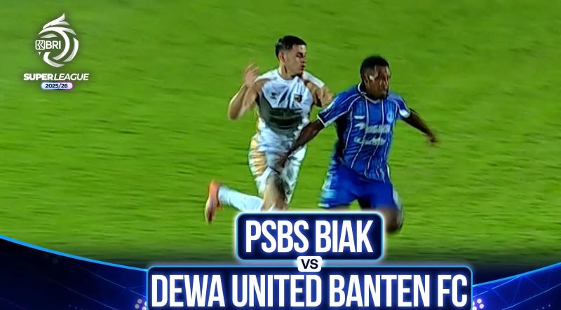 Dewa United Mengamuk! Gilas PSBS Biak 5-0