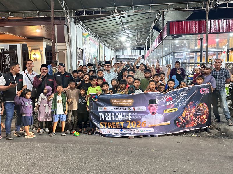 Takbiran On The Street 2026 IDCA Medan dan Collaboration Gen Z Medan Perjuangan Semarakkan Idul Adha 1447 H