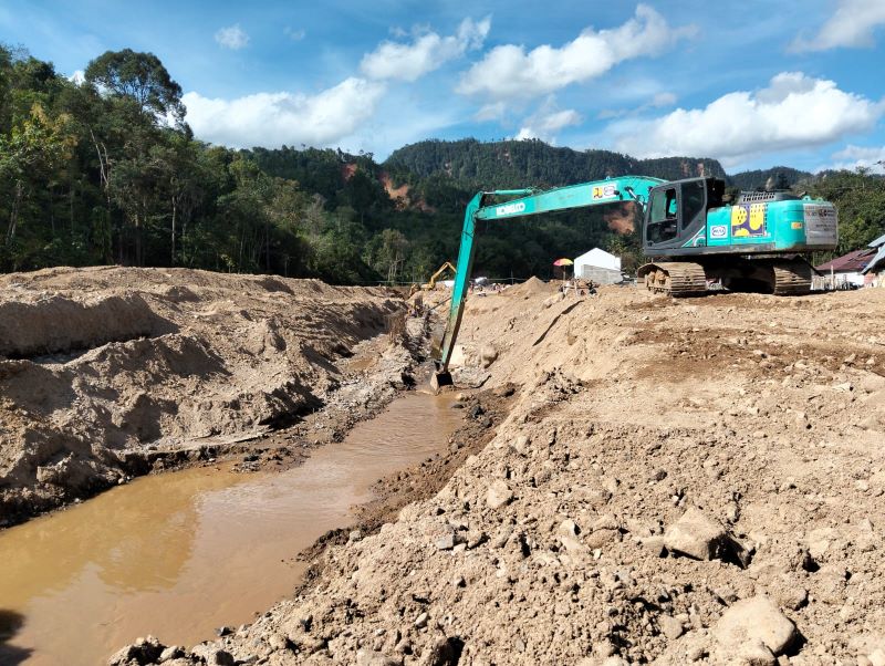 Tiga Proyek Pengendalian Banjir di Tukka Capai 10 Persen, Target Selesai Oktober 2026