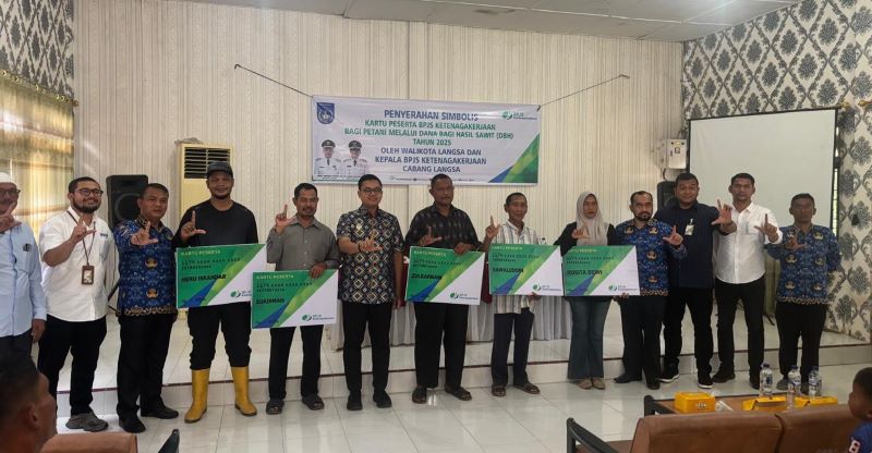 BPJS Ketenagakerjaan bersama Walikota Langsa Lindungi Petani melalui DBH Sawit