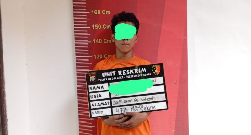 Viral di Medsos! Remaja 16 Tahun Pelaku Curanmor di Medan Area Ditangkap, Uang Hasil Kejahatan Dipakai Beli Narkoba
