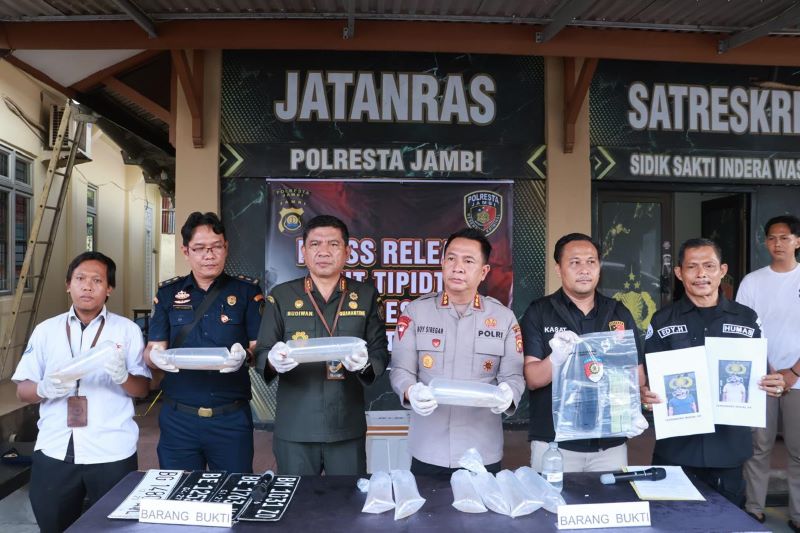 Polresta Jambi Gagalkan Penyelundupan 47.872 Benih Lobster Senilai Rp7,1 Miliar Tujuan Riau