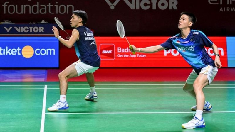 Raymond Indra/Nikolaus Joaquin Melaju ke Final Indonesia Open 2026, Tantang Ganda Malaysia di Partai Puncak