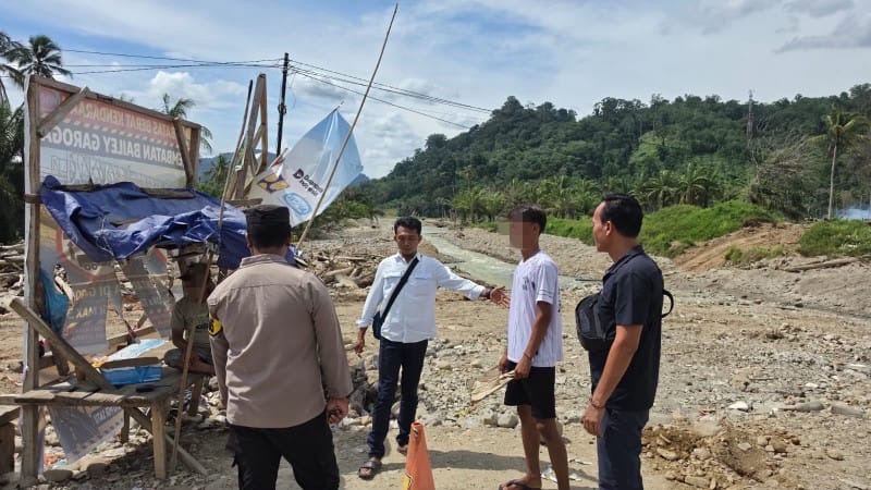 Polsek Sibabangun Amankan Pelaku Pungli di Jembatan Anggoli