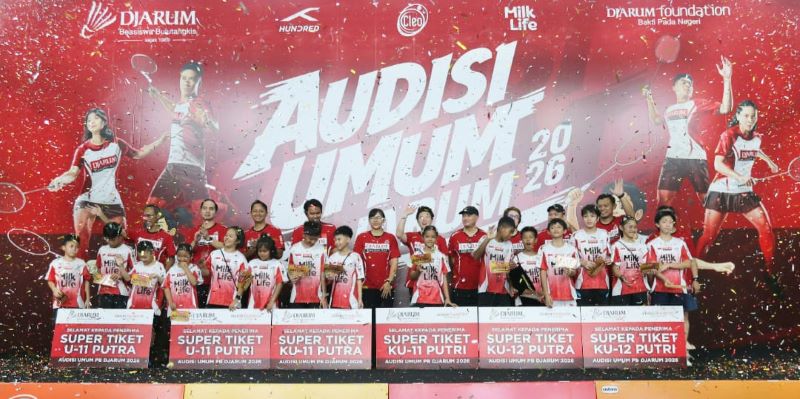Audisi Umum PB Djarum 2026 di Pekanbaru Sukses, 15 Atlet Muda Raih Super Tiket
