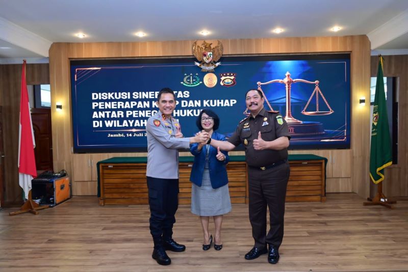 Sinergi Penegak Hukum di Jambi Perkuat Implementasi KUHP dan KUHAP, Bahas Penanganan Geng Motor hingga PETI