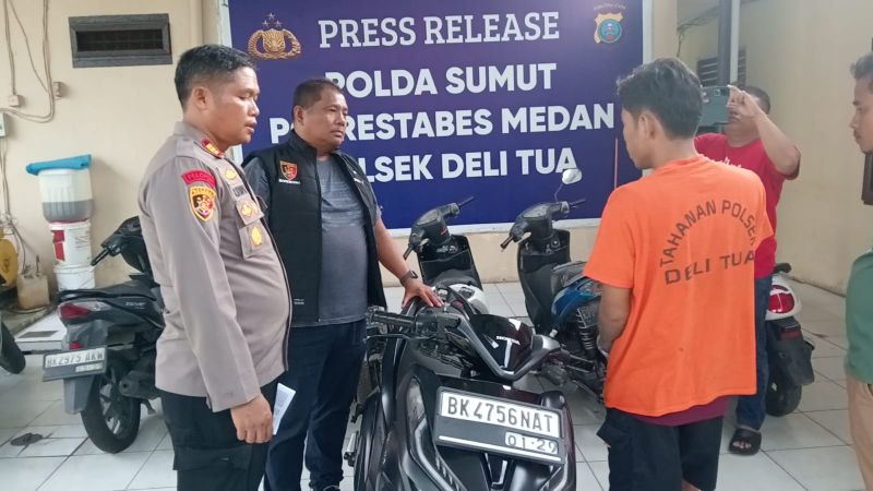 Residivis Curanmor di Medan Johor Ditangkap, Hasil Curian Dipakai Judi Online