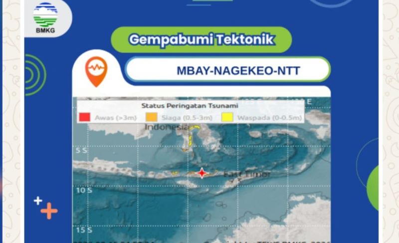Gempa M 7,7 Guncang NTT, Dua Orang Meninggal dan Sejumlah Bangunan Rusak