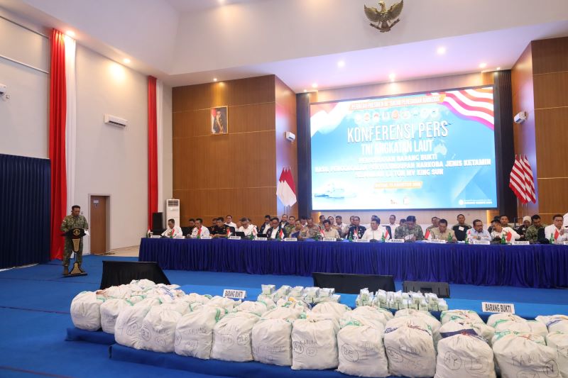 Kado Terindah Hari Kemerdekaan: TNI Angkatan Laut Musnahkan 1,3 Ton Narkoba Jenis Ketamine Senilai Triliunan Rupiah